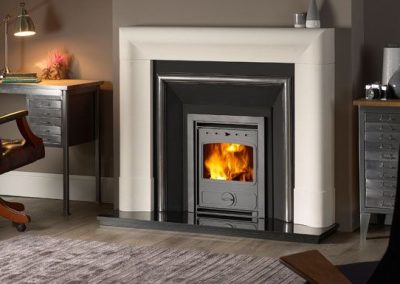 Chancery 52 stone fireplace mantel – Agean Limestone