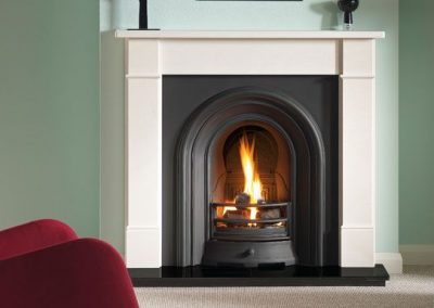 Hersham 48 stone fireplace mantel – Agean Limestone